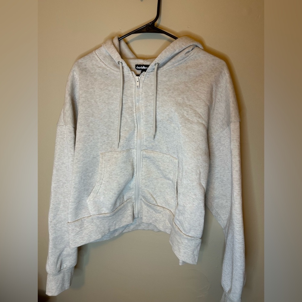 Charlotte Russe Off-White Fleece Jacket